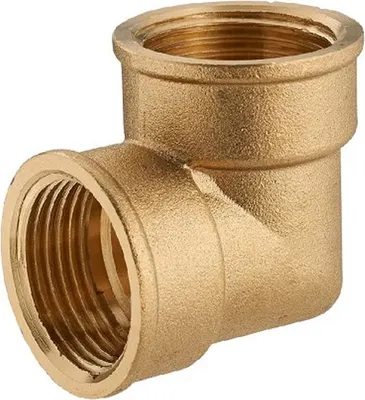 Image de Coude Laiton Femelle 90° Raccord Coudé Laiton Femelle 1/2 X 18 Mm - Metalgrup