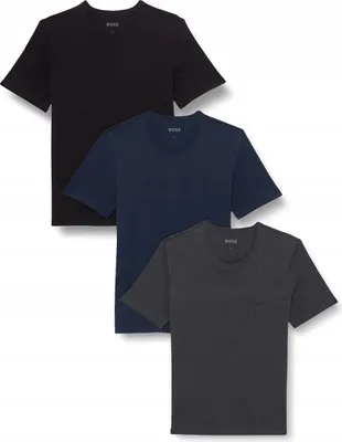 Zdjęcie produktu dla T-shirt męski BOSS 3-pak czarny rozmiar L