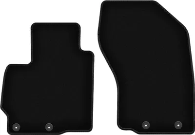 Image de Wielganizator Tapis avant de sol velours sur-mesure pour Peugeot 4007 (2007-2012, crossover) noir, jeu 2 pièces, fixations