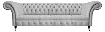 Produktbild von Grau  Chesterfield Sofa Viersitzer Couch Moderne Wohnzimmer