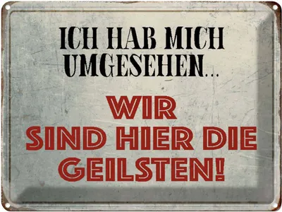 Produktbild von vianmo Blechschild 30x40 cm wir sind die Geilsten Spruch Zitat