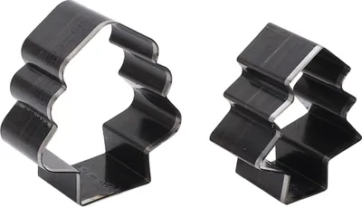 Obrázok produktu pre 2ks kožených rezacích nástrojov Vianočný stromček v tvare zliatiny ocele 54 mm 47 mm vysoký kožený dierovací nástroj pre remeselné dekorácie
