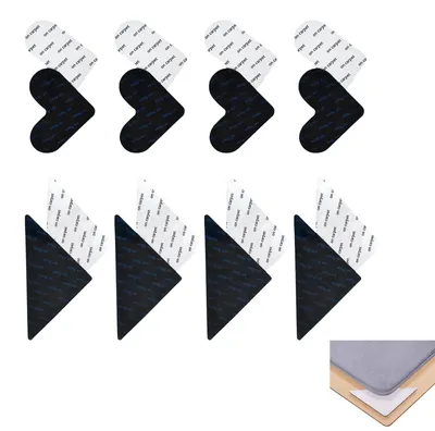 Antirutsch-Teppichpads, 16 Stück, PU, wiederverwendbar, transparent