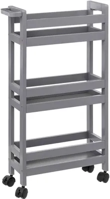Produktbild von 5FIVE SIMPLY SMART BASIC Schrank auf Rollen grau 40x15x75 cm