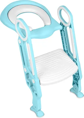 Produktbild von Faltbar Toilettentrainer Kindertoilettensitz Rutschfest für Kinder Hellblau