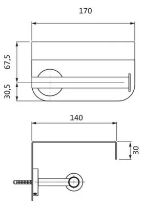 Produktbild von Herzbach LIVING Papierrollenhalter mit Deckel Chrom
