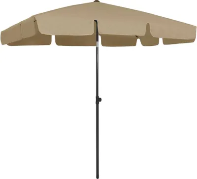 Obrázok produktu pre Plážový slnečník, sivohnedý 200x125 cm