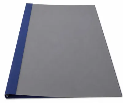 Produktbild von POV Premium Thermobindemappen, 270g/m², Lederstruktur, dunkelblau, satinierte Folie, 1 mm (für 1 - 10 Blatt 80g/m² Papier)