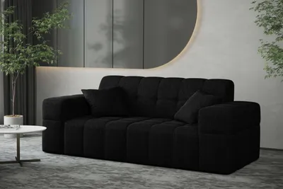 Zdjęcie produktu dla Sofa dwuosobowa NIMES tkanina Verita czarny