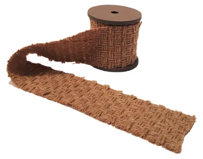 Baumwollband, braun, 7 x 150 cm, 1 Stück