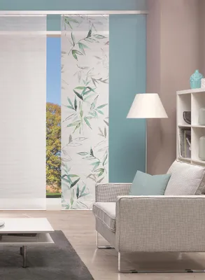 Produktbild von Vision S Schiebevorhang Digitaldruck Bambus-Optik "Bambori" 260 x 60 cm Mint