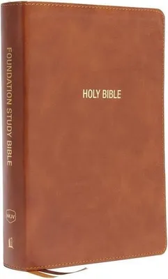 Produktbild von NKJV, Foundation Study Bible, Large Print, Leathersoft, Brown, Red Letter, Comfort Print