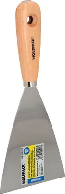 Image de Spatule avec manche en bois, lame en acier 100 mm. Spatule à plâtre, spatule de peintre, spatule à plâtre, etc.