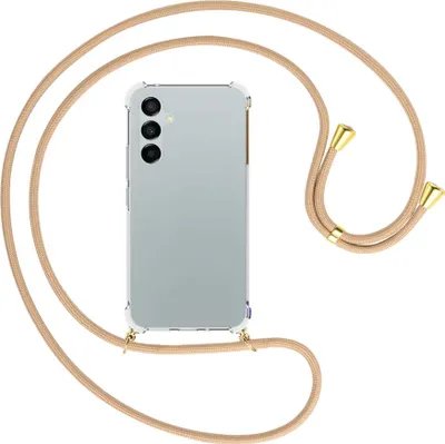 Produktbild von Handykette Backcover-Schutzhülle mit Band (Metall goldfarben) für Samsung Galaxy A54 5G (6.4'') - beige