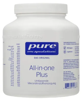 Produktbild von PURE ENCAPSULATIONS all-in-one Plus Kapseln 180St PZN 18701068