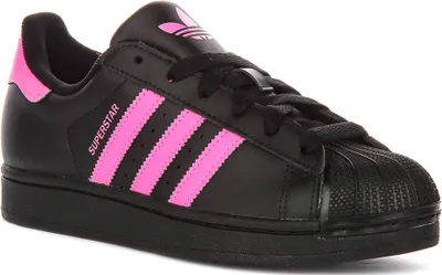 Produktbild von Adidas Superstar II J In Black Pink For Youth – 3.5 UK - 36 EU - 4 US / Black Pink