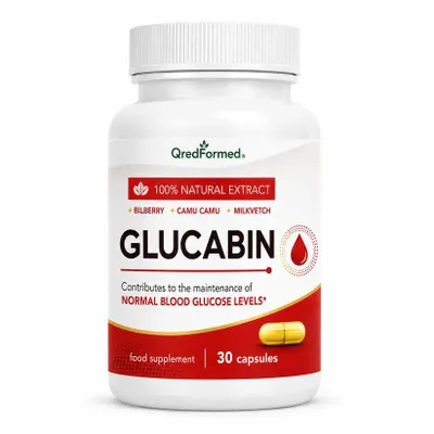 Obrázok produktu pre Glucabin – Podpora udržania normálnej hladiny cukru v krvi a denná výživa – 30 kapsúl