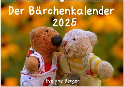 Produktbild von Der Bärchenkalender 2025 (Wandkalender 2025 DIN A2 quer), CALVENDO Monatskalender