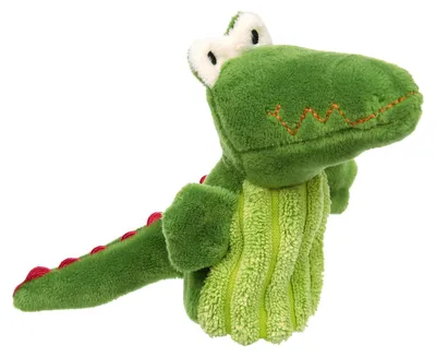 Produktbild von Fingerpuppe Handpuppe Kasperletheater - Krokodil - 10 cm - Ab 6 Monaten - Für Rollenspiel und unterwegs