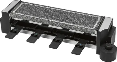 Image de Raclette gril avec pierre chaude 8 personnes Clatronic RG 3678 Noir