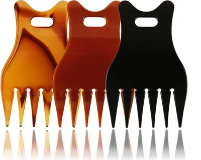 Produktbild von Breiter Zahnkamm für Herren, Ölkopf, zurückgekämmtes Haar, Entwirrung, Friseur-Haarstyling-Werkzeug
