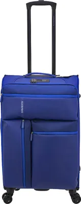 Produktbild von Mittelgroßer Koffer, leichter Trolley 60 Liter blau, Reisegepäck Stoffkoffer Davidts bei Bowatex.