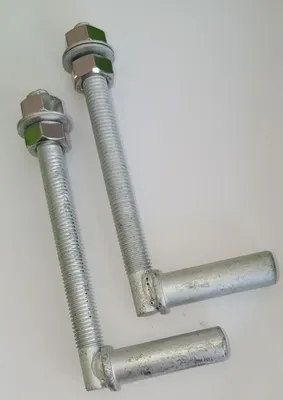 Produktbild von Gewindekloben Set - Verzinkt - Länge 170mm - Dorndurchmesser 16mm (St. € 3,00)