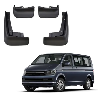 Produktbild von J&J AUTOMOTIVE | Schmutzfänger 4er Set vorne + hinten für Volkswagen T5 2003-2021