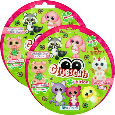 Produktbild von Blue Ocean Glubschis Sammelfiguren Glück Serie 3 - Glubschi Glitzer Figur - 2 Tüten