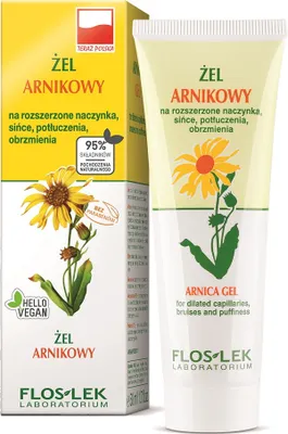 Produktbild von Flos-Lek Arnika Gel für Kapillaren & Blutergüsse, 50ml - Lindernde Pflege bei Schwellungen