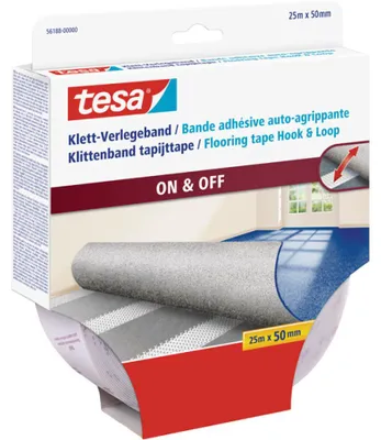 Produktbild von TESA 561880000011, Montageband, Weiß, 25 m, Drinnen, Polypropylen (PP), 50 mm