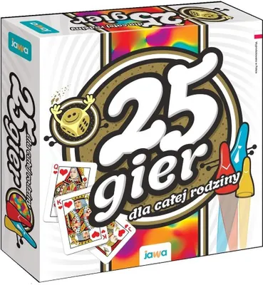 Zdjęcie produktu dla Zestaw 25 gier planszowych i karcianych dla całej rodziny