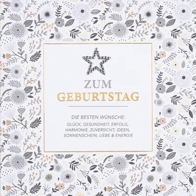 Produktbild von GEBURTSTAG  Zum Geburtstag  Serie Diamond  Glückwunschkarte im Format