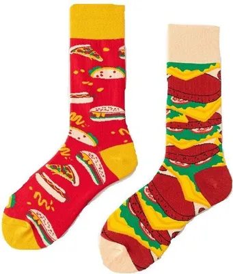 Produktbild von Musthaves – Socks / Socken Uni – Einheitsgröße Gr. 38 -45 - Fast Food, Burger
