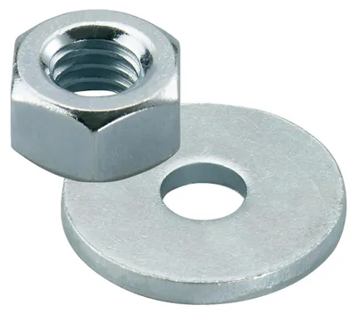 Immagine prodotto di Dado e rondella esagonale Fischer - M8 - acciaio elettrozincato 8,8 - 50 pz