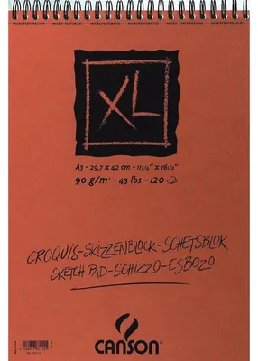 Immagine prodotto di CANSON C200787115 Blocco per schizzi e studi CANSON "XL SKETCH", DIN A3