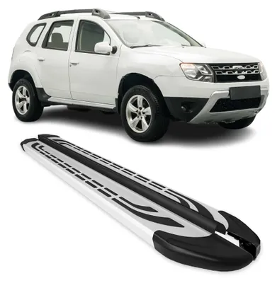 Image de Marchepieds Latéraux pédale pour Dacia Duster 2010-2018 Aluminium Gris 2Pcs