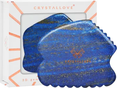 Obrázek produktu pro CRYSTALLOVE Lapislazuli CONTOUR GUA SHA - Gua Sha Gesichtsmassageplatte mit Lapislazuli