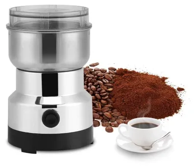 Elektrische Kaffeemühle, Edelstahl, 220 V, 100–200 W, 14500 U/min