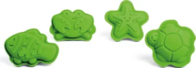 Produktbild von Bigjigs Wiese Grün Charakter Sandförmchen