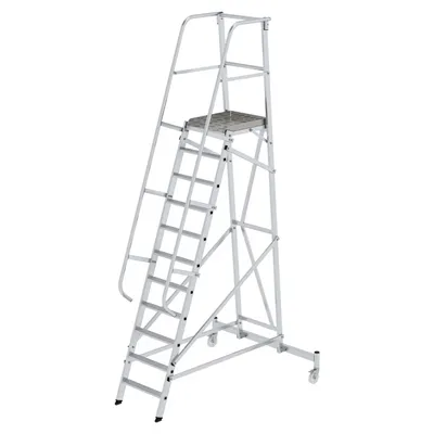 Produktbild von MUNK Plattformleiter fahrbar 11 Stufen