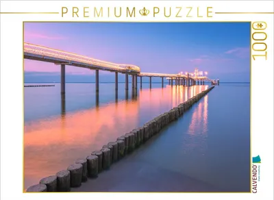 Produktbild von CALVENDO Puzzle Blaue Stunde in Koserow | 1000 Teile Lege-Größe 64x48cm Foto-Puzzle für glückliche Stunden