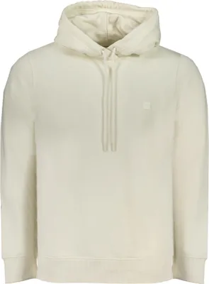 Produktbild von Weißes Langarm-Herren-Sweatshirt aus Baumwolle mit Logo-Applikation