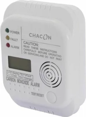 Productafbeelding van Chacon 34147, Koolmonoxidmelder, Wit, Oppervlaktemontage, Batterij, 156 mm, 30 mm