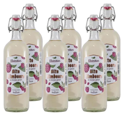 Produktbild von Raunikar Alte Himbeere Obstbrand (6 x 1,0L)