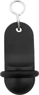 Produktbild von CombiCraft Mini Classic Schwarz Aluminium Hotel Schlüsselanhänger 60x25 mm - 5 Stück