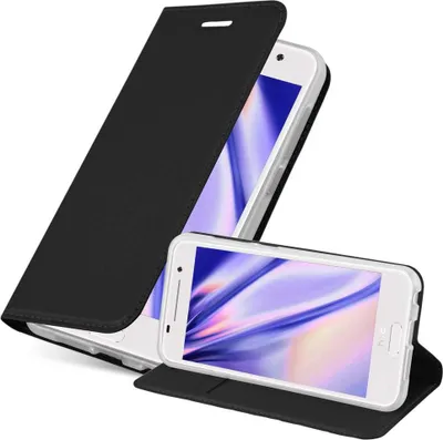 Image de Cadorabo Housse pour HTC ONE A9 Housse en noir Cover Etui Book Case Booklet
