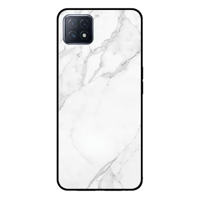 Zdjęcie produktu dla Smartphonica Etui na telefon do OPPO A53 5G / A72 5G / A73 5G z marmurowym nadrukiem - Etui z TPU z marmurowym wzorem - Biały