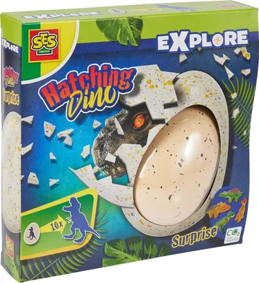 Obrázek produktu pro SES Creative Hatching dino, Egg, Biologie, 4 rok/roky, Vícebarevný