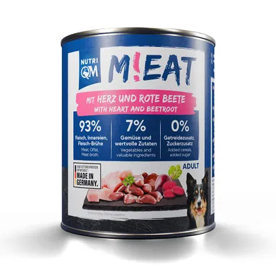 Produktbild von NutriQM M!eat Herz & Rote Beete 6 x 800g